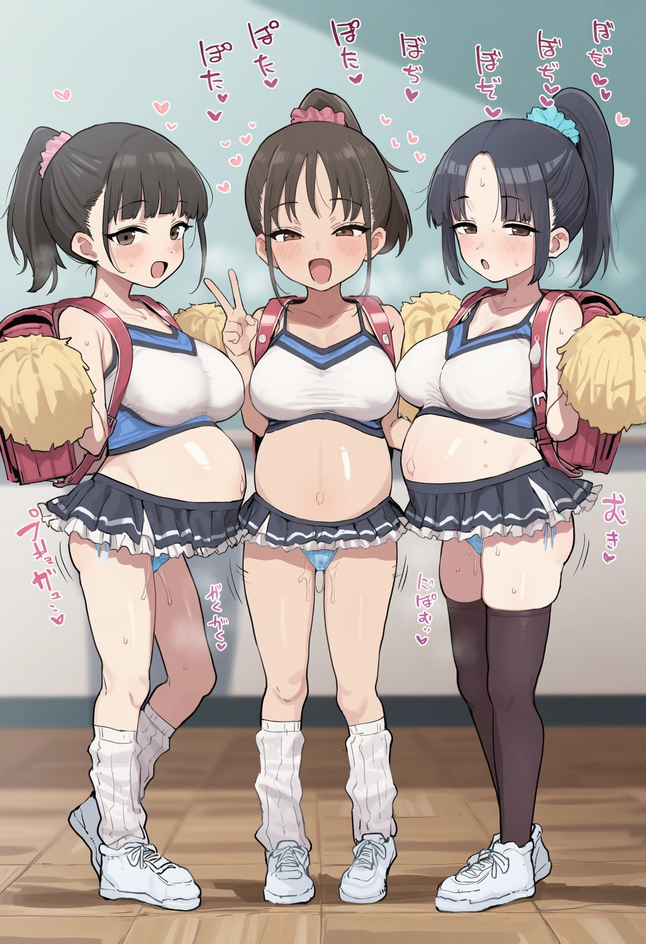 制服経産婦侍らせてJ〇母乳飲み放題性活 25