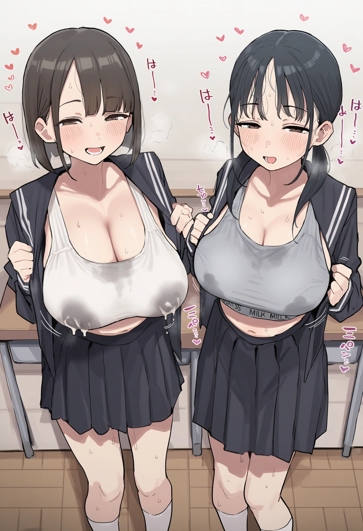 制服経産婦侍らせてJ〇母乳飲み放題性活 5