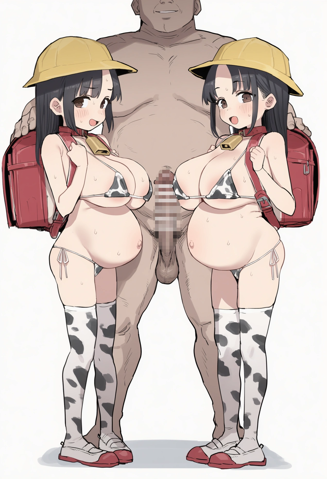 爆乳〇Sに牛柄ビキニ着せて性処理係にする 13
